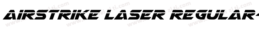 Airstrike Laser Regular字体转换